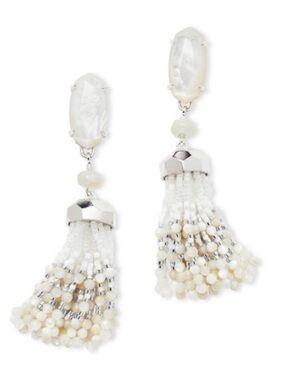 Kendra Scott Dove Earrings in silver/mother of pearl
